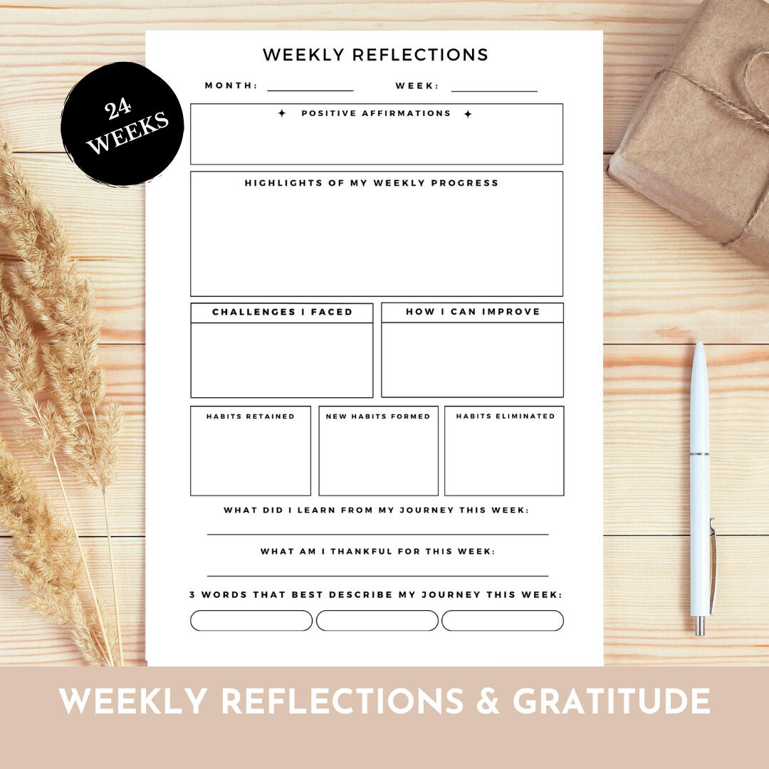 goal planner journal productivity manifestation success habits tracker weekly journal